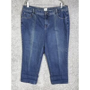 JMS Just My Size Straight Leg Jeans Womens Size 18W‎ Stretch Blue Denim Pockets